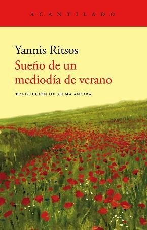 SUEÑO DE UN MEDIODÍA DE VERANO | 9788419036797 | RITSOS,YANNIS | Llibreria Geli - Llibreria Online de Girona - Comprar llibres en català i castellà