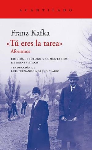 TÚ ERES LA TAREA.AFORISMOS | 9788419036858 | KAFKA, FRANZ | Libreria Geli - Librería Online de Girona - Comprar libros en catalán y castellano