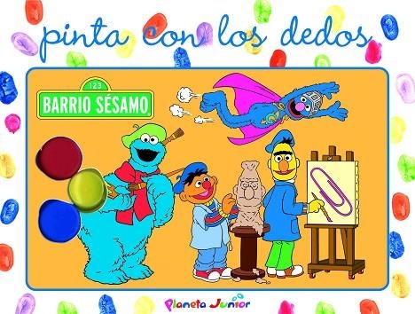 PINTA CON LOS DEDOS. BARRIO SESAMO | 9788408058441 | BARRIO SESAMO | Llibreria Geli - Llibreria Online de Girona - Comprar llibres en català i castellà
