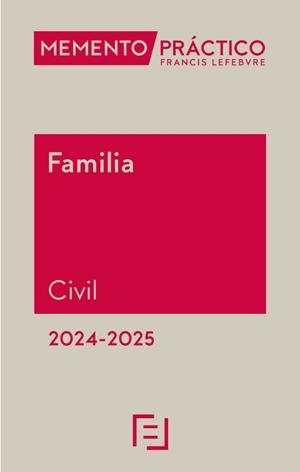 MEMENTO PRÁCTICO FAMILIA CIVIL(EDICIÓN 2024-2025) | 9788419896902 | Llibreria Geli - Llibreria Online de Girona - Comprar llibres en català i castellà
