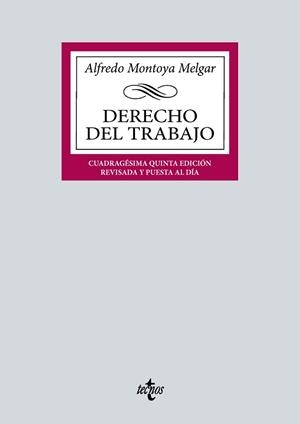 DERECHO DEL TRABAJO(45ª EDICIÓN 2024) | 9788430990498 | MONTOYA MELGAR, ALFREDO | Llibreria Geli - Llibreria Online de Girona - Comprar llibres en català i castellà