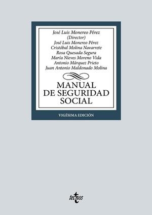 MANUAL DE SEGURIDAD SOCIAL(20ª EDICIÓN 2024) | 9788430990559 | MONEREO PÉREZ, JOSÉ LUIS/MOLINA NAVARRETE, CRISTÓBAL | Llibreria Geli - Llibreria Online de Girona - Comprar llibres en català i castellà