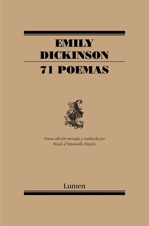 71 POEMAS (NUEVA EDICIÓN REVISADA) | 9788426426956 | DICKINSON, EMILY | Libreria Geli - Librería Online de Girona - Comprar libros en catalán y castellano