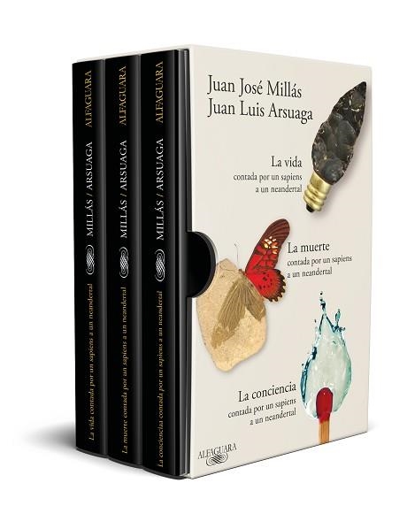 LA VIDA,LA MUERTE Y LA CONCIENCIA CONTADAS POR UN SAPIENS A UN NEANDERT(ESTUCHE) | 9788410299252 | MILLÁS, JUAN JOSÉ/ARSUAGA, JUAN LUIS | Libreria Geli - Librería Online de Girona - Comprar libros en catalán y castellano