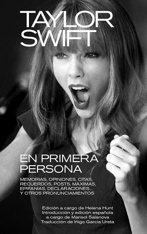 TAYLOR SWIFT.EN PRIMERA PERSONA | 9788418404603 | Llibreria Geli - Llibreria Online de Girona - Comprar llibres en català i castellà