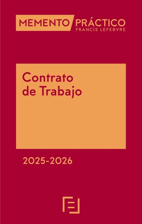 MEMENTO PRÁCTICO CONTRATO DE TRABAJO(EDICIÓN 2025-2026) | 9788410128897 | Libreria Geli - Librería Online de Girona - Comprar libros en catalán y castellano