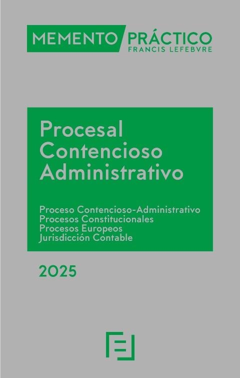 MEMENTO PRÁCTICO PROCESAL CONTENCIOSO-ADMINISTRATIVO(EDICIÓN 2025) | 9788410128842 | Libreria Geli - Librería Online de Girona - Comprar libros en catalán y castellano