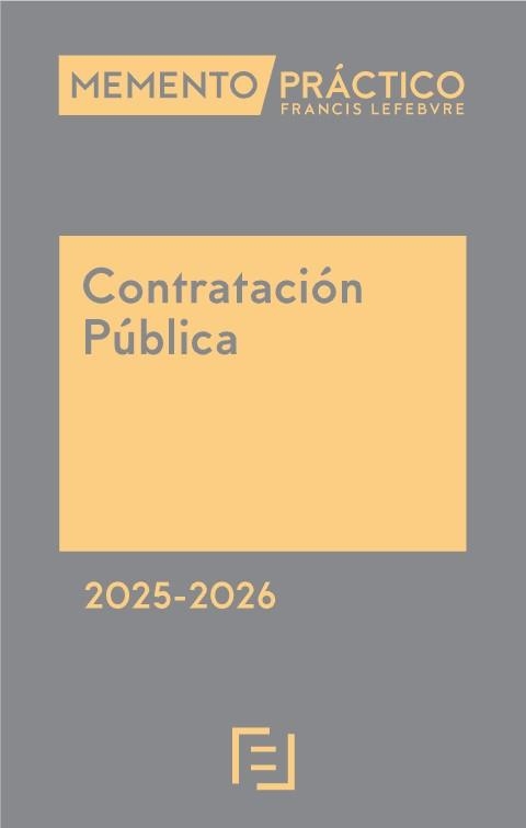 MEMENTO PRÁCTICO CONTRATACIÓN PÚBLICA(EDICIÓN 2025 2026) | 9788410431072 | Libreria Geli - Librería Online de Girona - Comprar libros en catalán y castellano