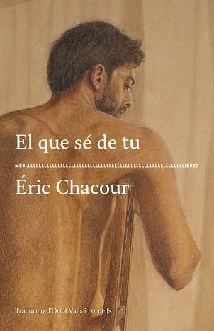 EL QUE SÉ DE TU | 9788417353636 | ÉRIC CHACOUR | Libreria Geli - Librería Online de Girona - Comprar libros en catalán y castellano