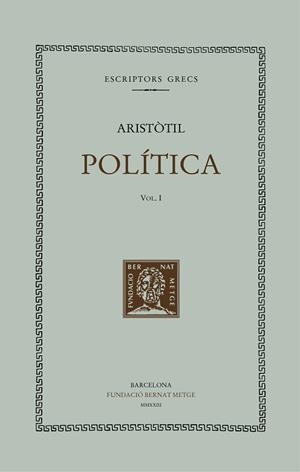 POLÍTICA-1(LLIBRES I-III) | 9788498594058 | ARISTÒTIL | Libreria Geli - Librería Online de Girona - Comprar libros en catalán y castellano