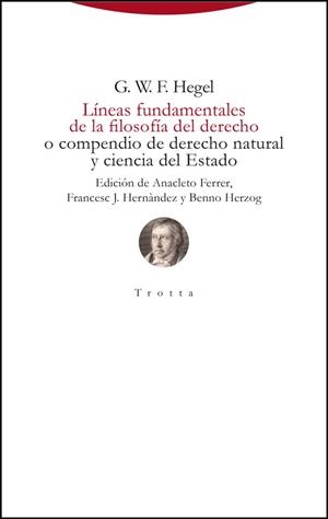 LÍNEAS FUNDAMENTALES DE LA FILOSOFÍA DEL DERECHO | 9788413643045 | HEGEL, GEORG WILHELM FRIEDRICH | Llibreria Geli - Llibreria Online de Girona - Comprar llibres en català i castellà