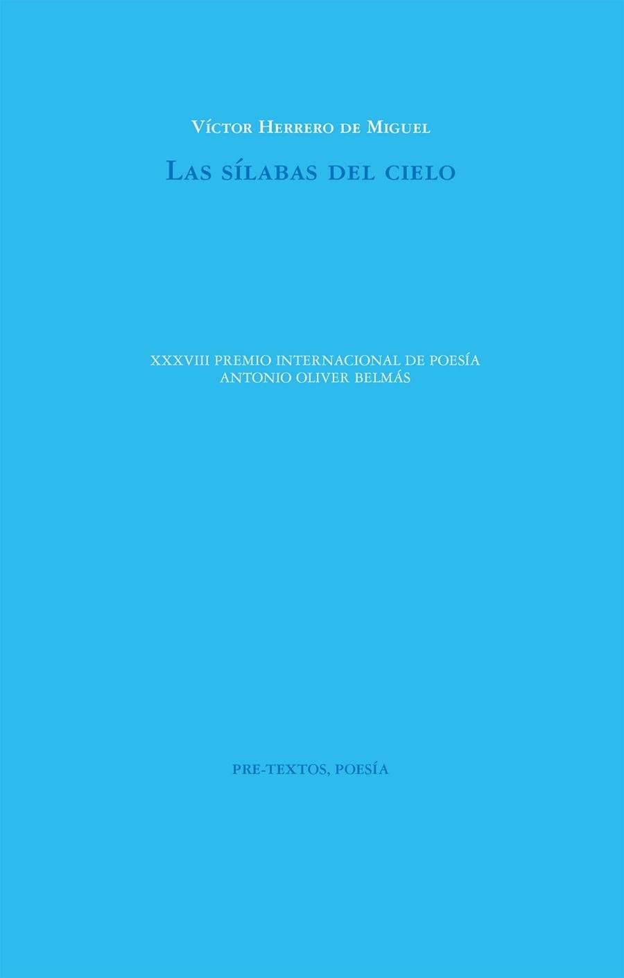 LAS SÍLABAS DEL CIELO | 9788410309371 | HERRERO DE MIGUEL, VÍCTOR | Llibreria Geli - Llibreria Online de Girona - Comprar llibres en català i castellà
