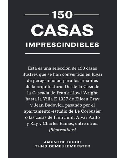 150 CASAS IMPRESCINDIBLES | 9788419043641 | GIGOU, JACINTHE/DEMEULEMEESTER, THIJS | Libreria Geli - Librería Online de Girona - Comprar libros en catalán y castellano