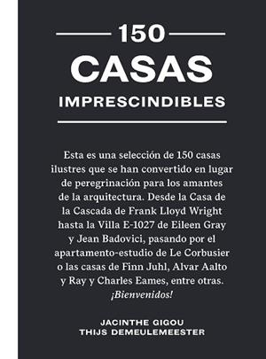 150 CASAS IMPRESCINDIBLES | 9788419043641 | GIGOU, JACINTHE/DEMEULEMEESTER, THIJS | Llibreria Geli - Llibreria Online de Girona - Comprar llibres en català i castellà