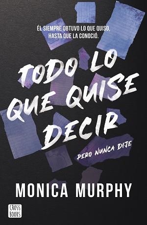 TODO LO QUE QUISE DECIR, PERO NUNCA DIJE | 9788408300793 | MURPHY, MONICA | Libreria Geli - Librería Online de Girona - Comprar libros en catalán y castellano