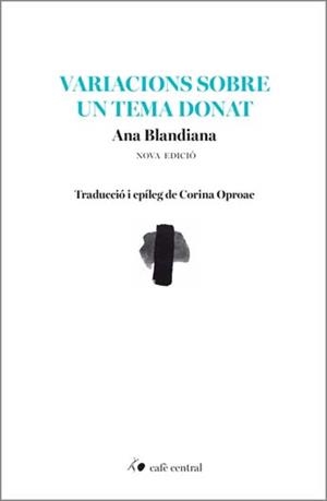VARIACIONS SOBRE UN TEMA DONAT | 9788410482104 | BLANDIANA, ANA | Llibreria Geli - Llibreria Online de Girona - Comprar llibres en català i castellà