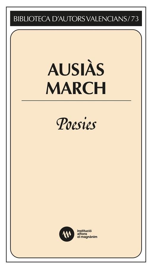 POESIES(AUSIÀS MARCH) | 9788411560627 | MARCH I RIPOLL, AUSIÀS | Libreria Geli - Librería Online de Girona - Comprar libros en catalán y castellano