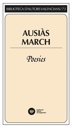 POESIES(AUSIÀS MARCH) | 9788411560627 | MARCH I RIPOLL, AUSIÀS | Llibreria Geli - Llibreria Online de Girona - Comprar llibres en català i castellà