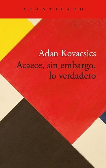 ACAECE,SIN EMBARGO,LO VERDADERO | 9788419958792 | KOVACSICS, ADAN | Libreria Geli - Librería Online de Girona - Comprar libros en catalán y castellano