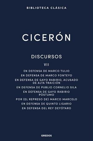DISCURSOS VII | 9788424999049 | CICERÓN, MARCO TULIO | Llibreria Geli - Llibreria Online de Girona - Comprar llibres en català i castellà