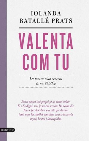 VALENTA COM TU | 9788419734235 | BATALLÉ PRATS, IOLANDA | Libreria Geli - Librería Online de Girona - Comprar libros en catalán y castellano
