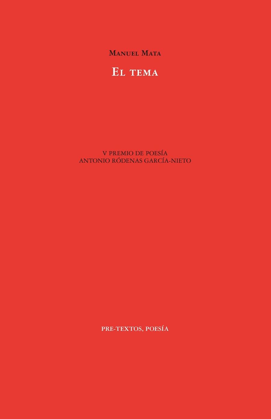 EL TEMA | 9788410309616 | MATA PIÑEIRO, MANUEL | Llibreria Geli - Llibreria Online de Girona - Comprar llibres en català i castellà