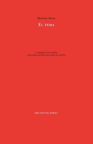 EL TEMA | 9788410309616 | MATA PIÑEIRO, MANUEL | Llibreria Geli - Llibreria Online de Girona - Comprar llibres en català i castellà