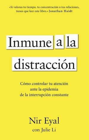 INMUNE A LA DISTRACCIÓN | 9788411003933 | EYAL, NIR | Llibreria Geli - Llibreria Online de Girona - Comprar llibres en català i castellà