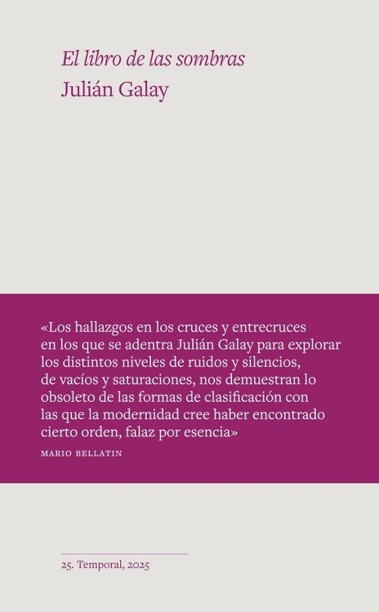 EL LIBRO DE LAS SOMBRAS | 9788412941135 | GALAY,JULIÁN | Llibreria Geli - Llibreria Online de Girona - Comprar llibres en català i castellà