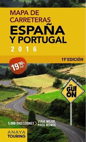 EL GUION 2016(MAPA DE CARRETERAS ESPAÑA Y PORTUGAL) | 9788499358475 | Llibreria Geli - Llibreria Online de Girona - Comprar llibres en català i castellà