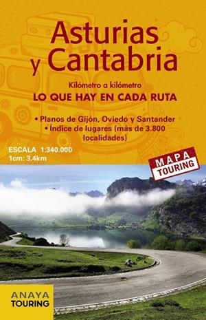 MAPA DE CARRETERES ASTURIAS Y CANTABRIA (ESCALA 1:340 000) | 9788499358512 | Llibreria Geli - Llibreria Online de Girona - Comprar llibres en català i castellà
