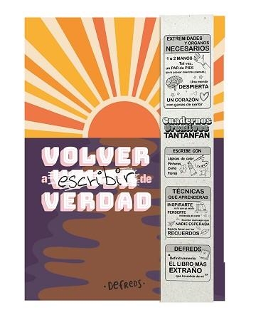 CUADERNO CREATIVO.VOLVER A ESCRIBIR DE VERDAD | 9788419434012 | DEFREDS | Libreria Geli - Librería Online de Girona - Comprar libros en catalán y castellano