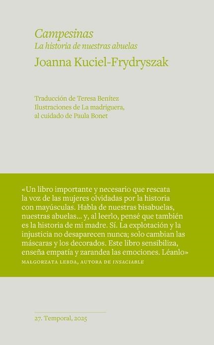 CAMPESINAS.LA HISTORIA DE NUESTRAS ABUELAS | 9788412941159 | KUCIEL FRYDRYSZAK,JOANNA | Libreria Geli - Librería Online de Girona - Comprar libros en catalán y castellano