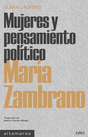 MARÍA ZAMBRANO | 9788418481840 | LAURENZI, ELENA | Llibreria Geli - Llibreria Online de Girona - Comprar llibres en català i castellà