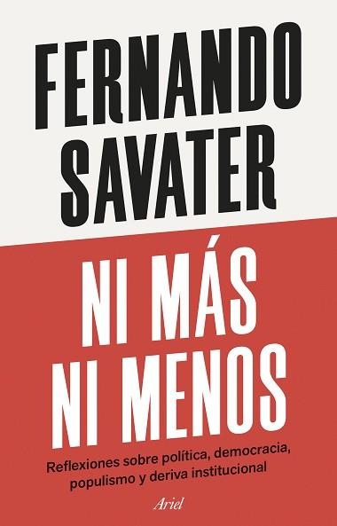 NI MÁS NI MENOS | 9788434439818 | SAVATER, FERNANDO | Libreria Geli - Librería Online de Girona - Comprar libros en catalán y castellano