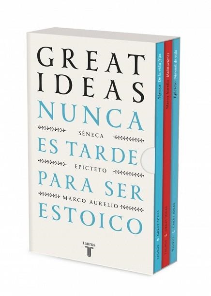 NUNCA ES TARDE PARA SER ESTOICO (SERIE GREAT IDEAS) | 9788430628766 | SÉNECA/EPICTETO/MARCO AURELIO | Libreria Geli - Librería Online de Girona - Comprar libros en catalán y castellano