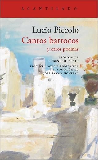 CANTOS BARROCOS Y OTROS POEMAS | 9791387964092 | PICCOLO, LUCIO | Llibreria Geli - Llibreria Online de Girona - Comprar llibres en català i castellà