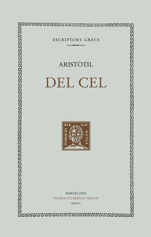 DEL CEL | 9788498594614 | ARISTÒTIL | Libreria Geli - Librería Online de Girona - Comprar libros en catalán y castellano