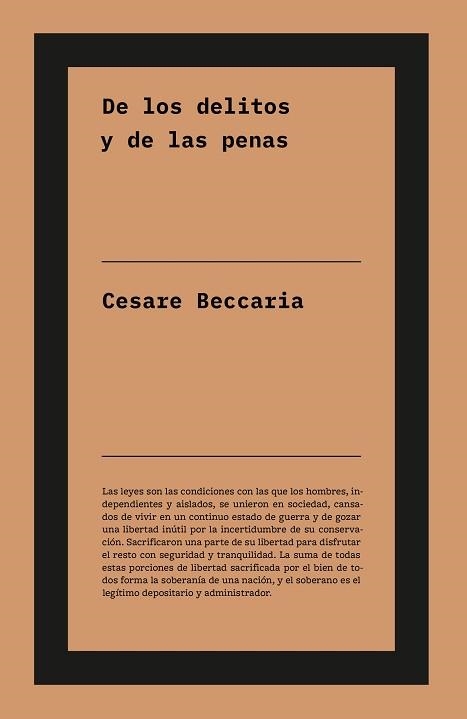 DE LOS DELITOS Y DE LAS PENAS | 9791388115028 | BECCARIA, CESARE | Libreria Geli - Librería Online de Girona - Comprar libros en catalán y castellano