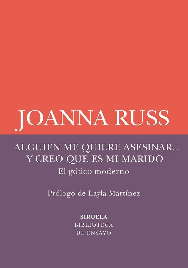 ALGUIEN ME QUIERE ASESINAR...Y CREO QUE ES MI MARIDO | 9791387688714 | RUSS, JOANNA | Llibreria Geli - Llibreria Online de Girona - Comprar llibres en català i castellà
