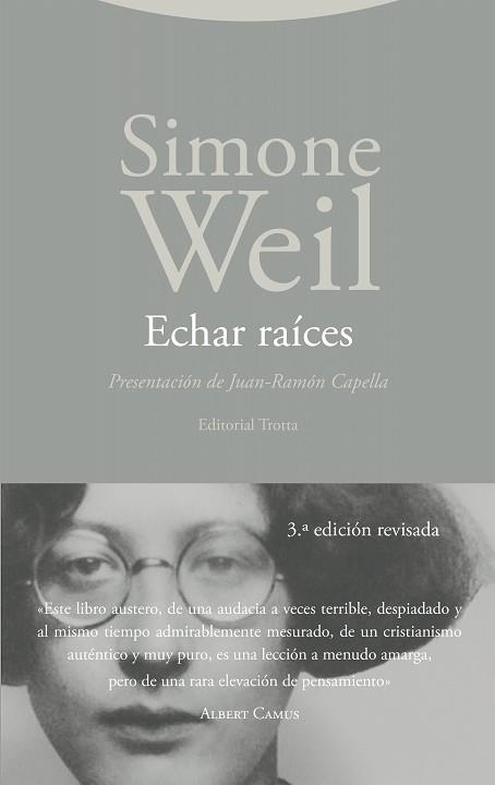 ECHAR RAÍCES | 9788413643571 | WEIL, SIMONE | Libreria Geli - Librería Online de Girona - Comprar libros en catalán y castellano