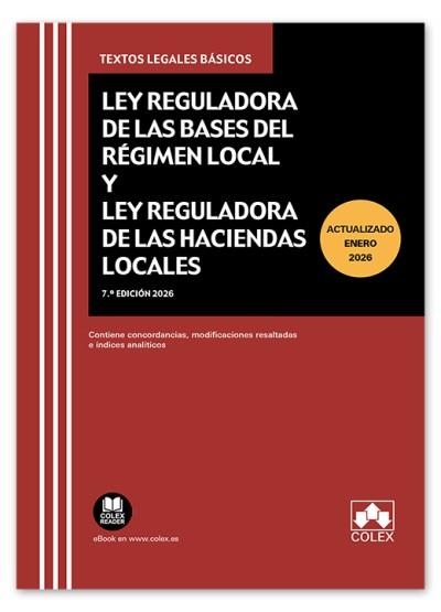 CÓDIGO DE BASES DE RÉGIMEN LOCAL Y DE HACIENDAS LOCALES(7ª EDICIÓN 2026) | 9791370115760 | Llibreria Geli - Llibreria Online de Girona - Comprar llibres en català i castellà