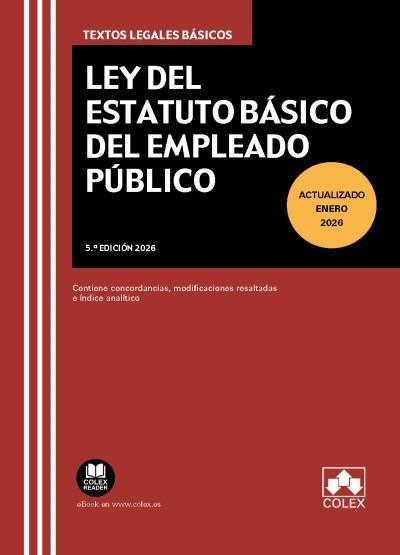 LEY DEL ESTATUTO BÁSICO DEL EMPLEADO PÚBLICO(5ª EDICIÓN 2026) | 9791370115661 | Libreria Geli - Librería Online de Girona - Comprar libros en catalán y castellano
