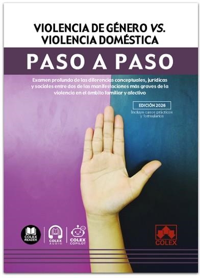 VIOLENCIA DE GÉNERO VS. VIOLENCIA DOMÉSTICA. PASO A PASO | 9791370115838 | IBERLEY, DEPARTAMENTO DE DOCUMENTACIÓN | Llibreria Geli - Llibreria Online de Girona - Comprar llibres en català i castellà