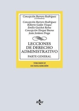 LECCIONES DE DERECHO ADMINISTRATIVO.PARTE GENERAL-2(8ª EDICIÓN 2025) | 9788430992874 | BARRERO RODRÍGUEZ, CONCEPCIÓN/GALÁN VIOQUE, ROBERTO | Llibreria Geli - Llibreria Online de Girona - Comprar llibres en català i castellà