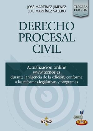 DERECHO PROCESAL CIVIL(3ª EDICIÓN 2026) | 9788430994151 | MARTÍNEZ JIMÉNEZ, JOSÉ/MARTÍNEZ VALERO, LUIS | Llibreria Geli - Llibreria Online de Girona - Comprar llibres en català i castellà