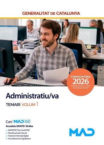 ADMINISTRATIU/VA GENERALITAT DE CATALUNYA(TEMARI-1.EDICIÓ 2026) | 9791370287351 | Llibreria Geli - Llibreria Online de Girona - Comprar llibres en català i castellà