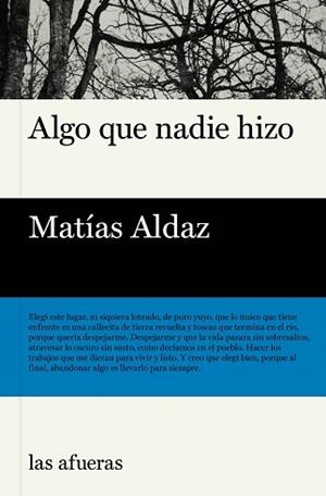 ALGO QUE NADIE HIZO | 9791399131116 | ALDAZ, MATÍAS | Llibreria Geli - Llibreria Online de Girona - Comprar llibres en català i castellà