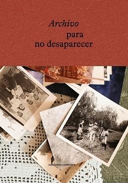 ARCHIVO PARA NO DESAPARECER | 9788409810611 | CARRASCOSA VELA, LAURA/VISIER, CARLOTA | Llibreria Geli - Llibreria Online de Girona - Comprar llibres en català i castellà