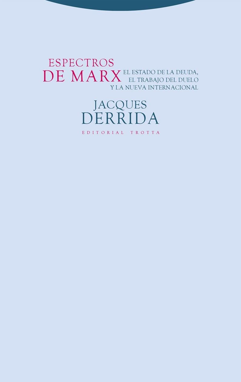 ESPECTROS DE MARX | 9788413643588 | DERRIDA, JACQUES | Llibreria Geli - Llibreria Online de Girona - Comprar llibres en català i castellà